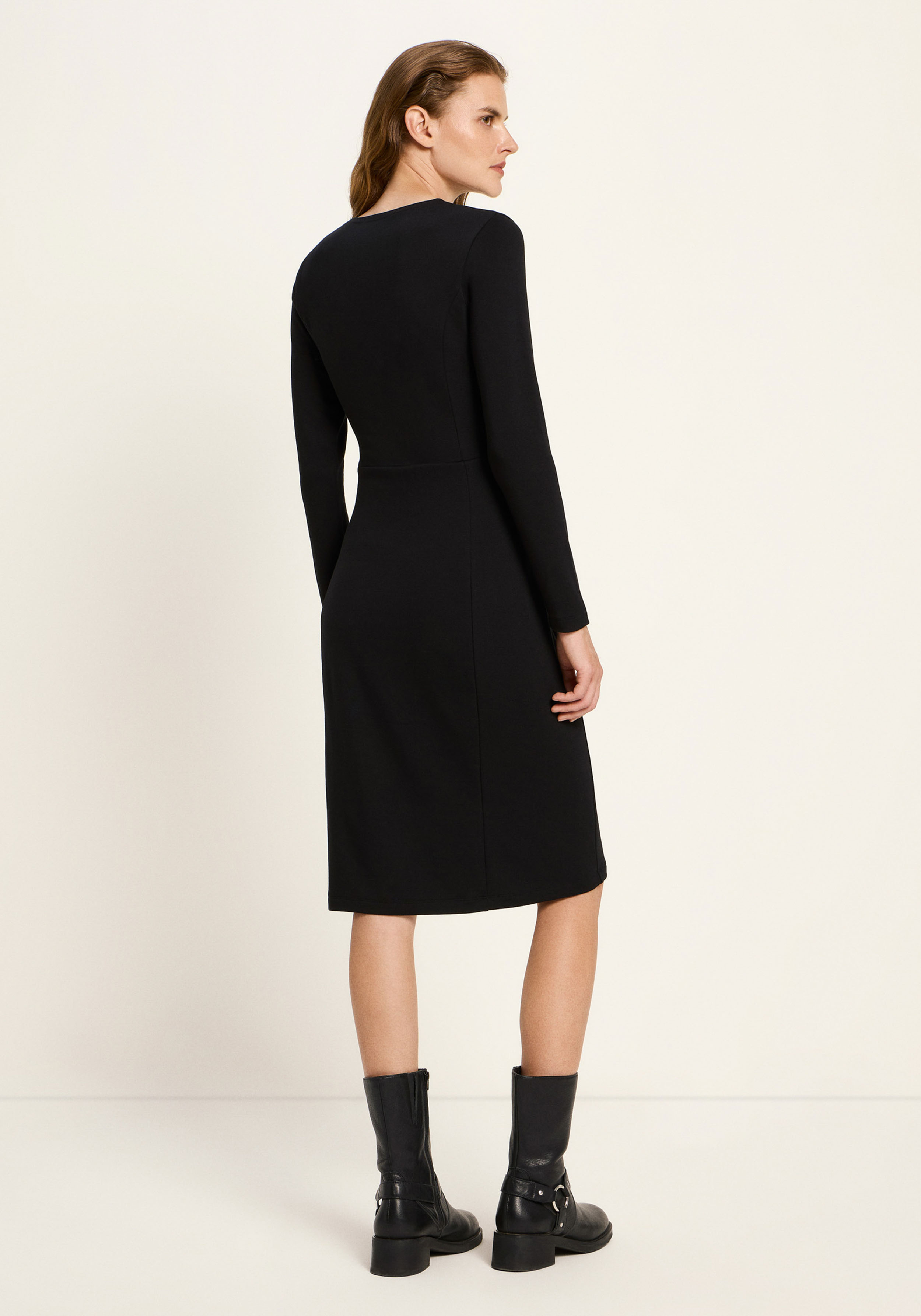 Lanius Kleid mit Wickeloptik Black