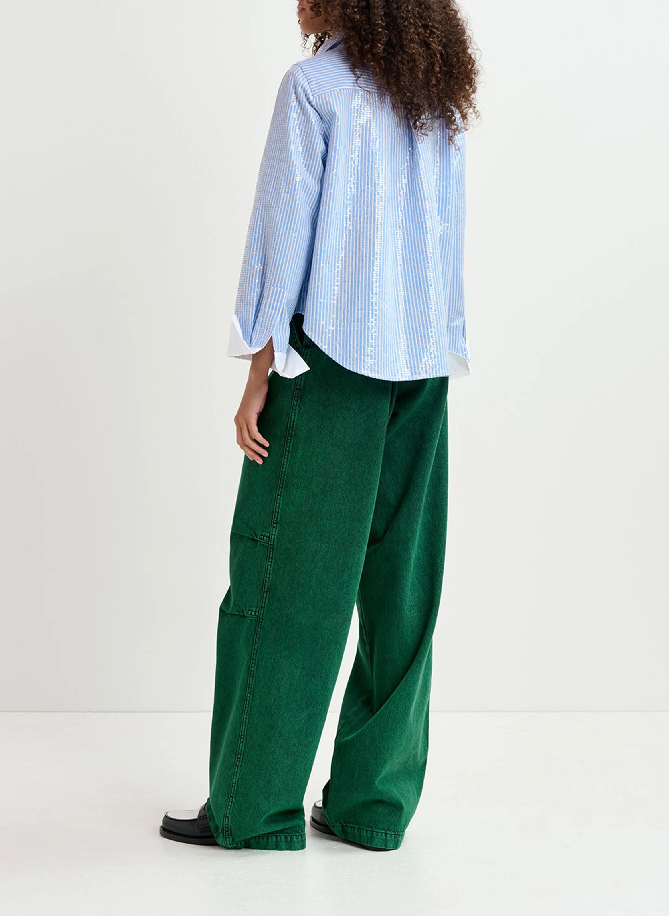 GIULIANO - Chemise col classique en coton bio | Bleu
