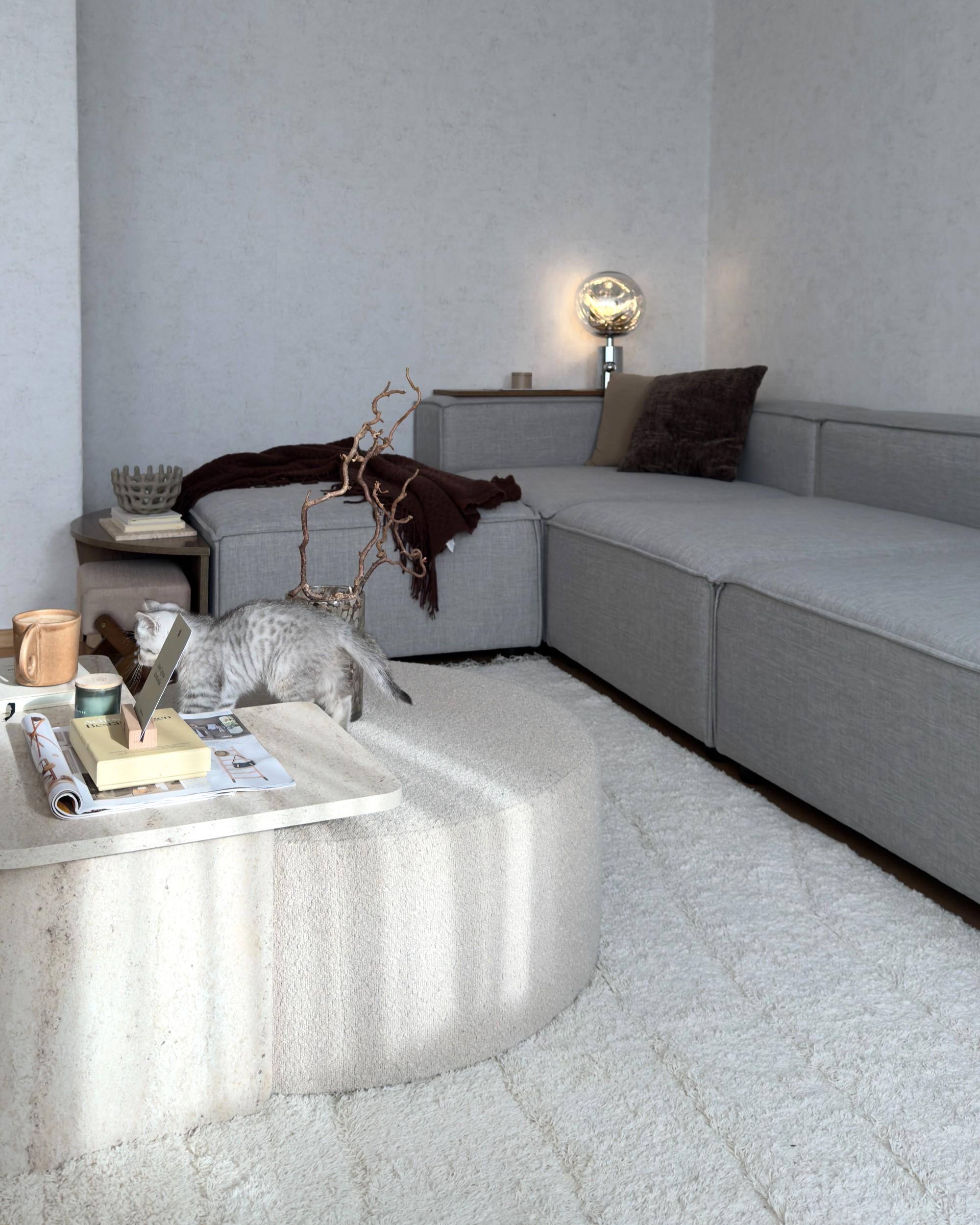 Modulaire bank 3-zits ARDAL Stof Lichtgrijs