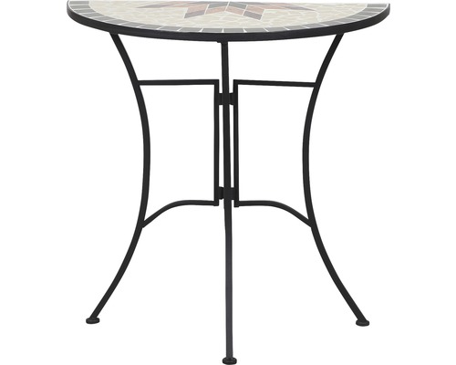 Siena Garden Stella bijzettafel, staal, 69x35x71 cm, mozaïek