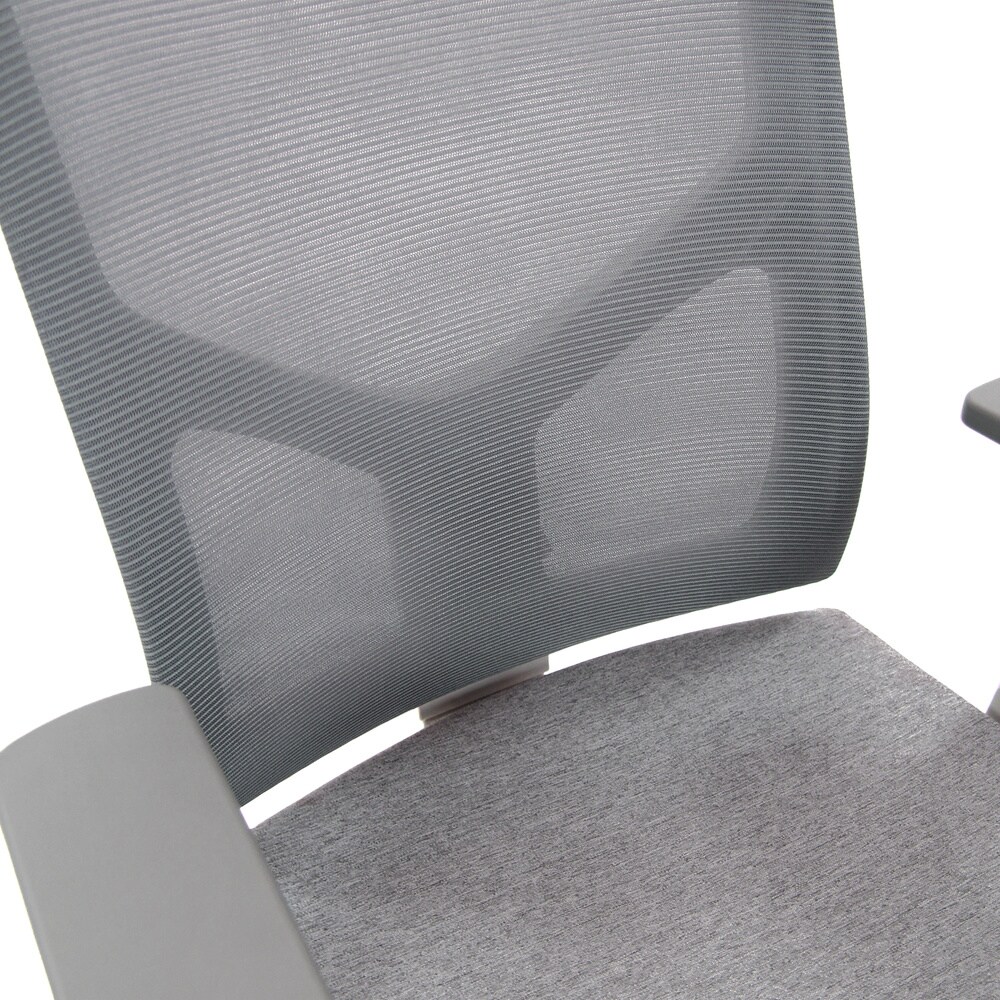 Freischwinger BRETON V W Stoff/Netzstoff mit Armlehnen hjh OFFICE