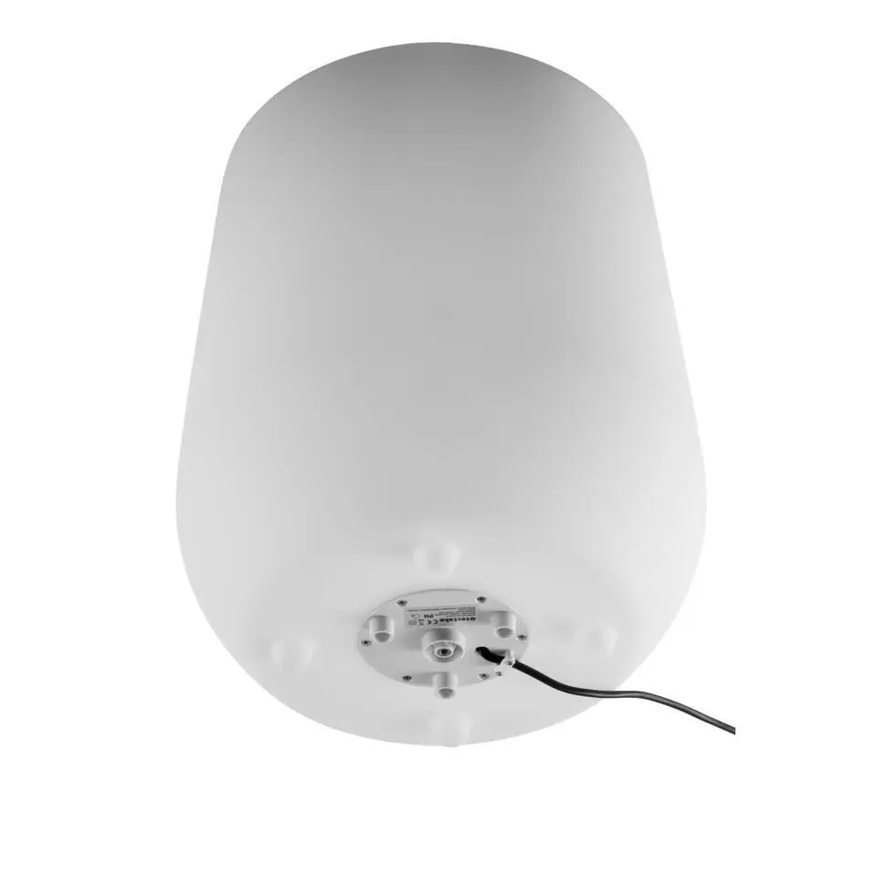 tectake LED-bloempot Luminous Courve Pot met afstandsbediening, Wit