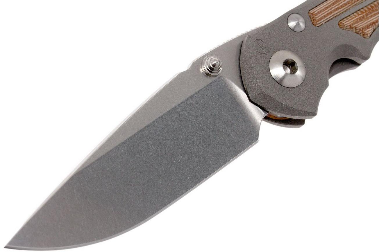 Chris Reeve Small Inkosi Natural Micarta Inlays SIN-1014 zakmes