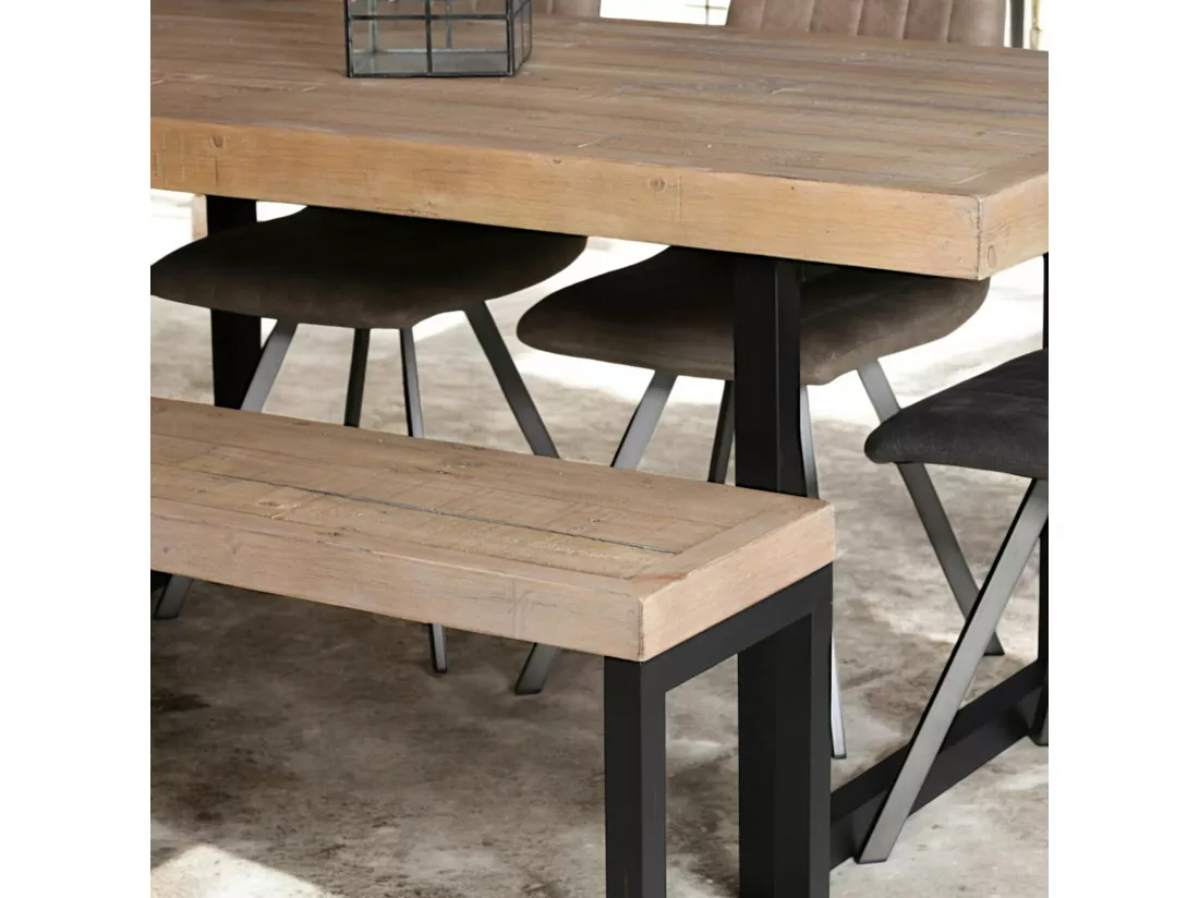 Banc de table en bois recyclé 155 cm AUCKLAND