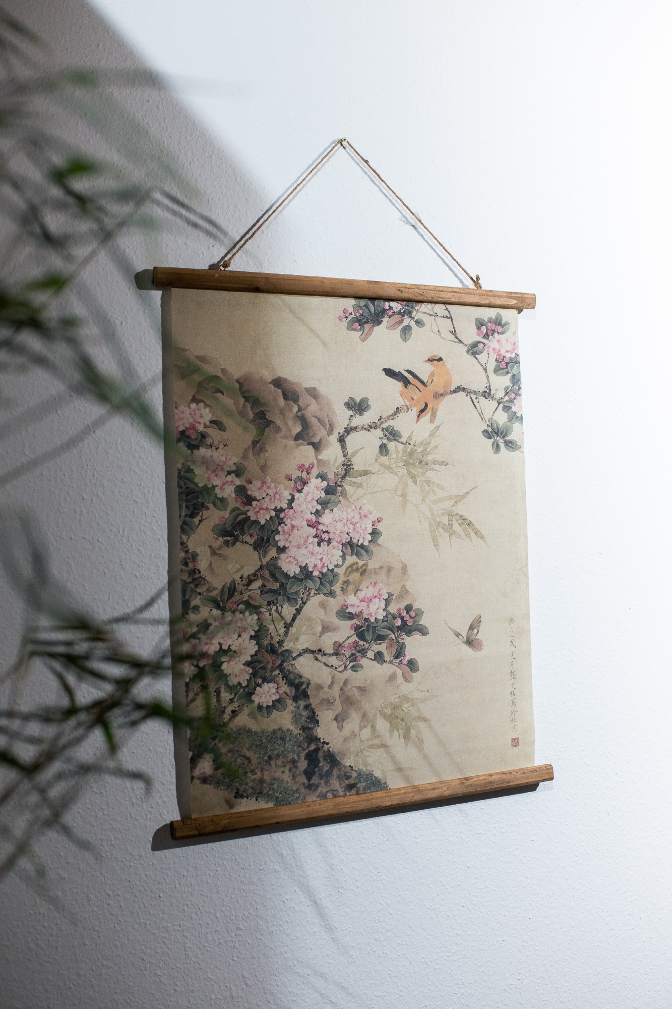 Rollbild auf Leinwand 'Springtimes', multicolor, B 63 cm, H 78 cm, T 2 cm von fischer's lagerhaus