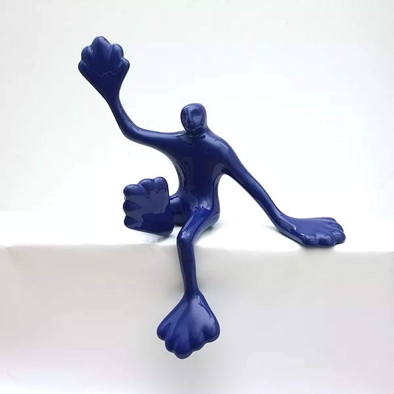 Flossi VI seated, Right Hello, Dark Blue by Rosalie - Limited Edition. Edition of: 333. Signed.
