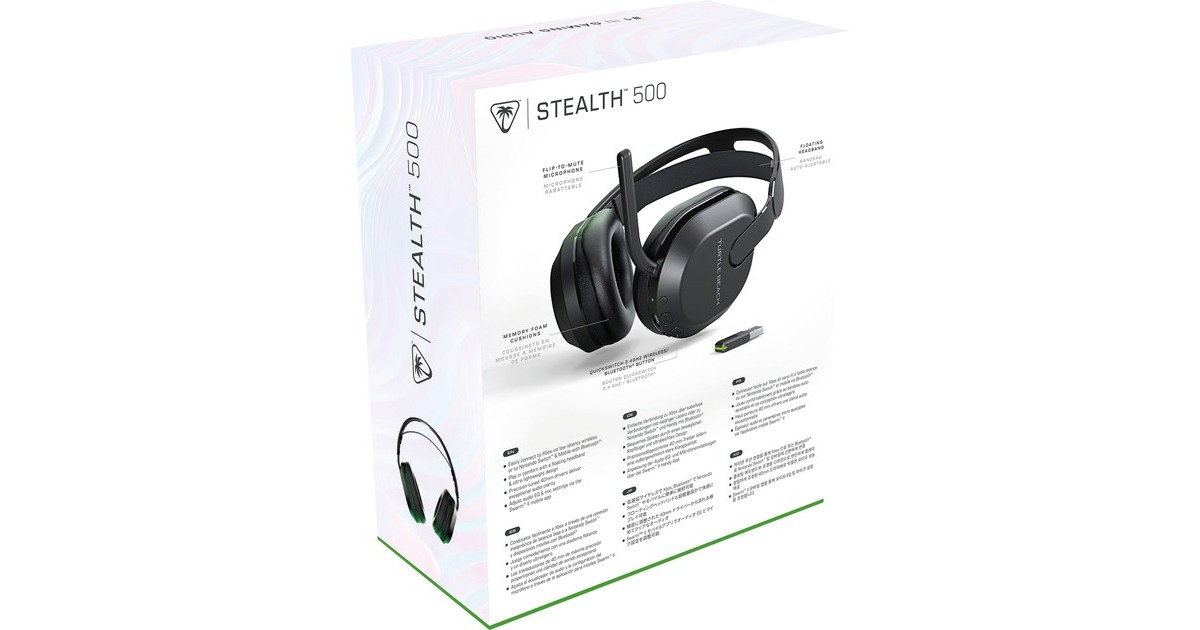 Turtle BeachStealth 500 over-ear gaming headset  (Zwart, Xbox X|S & Xbox One, iOS, Android, Pc, Nintendo Switch)
