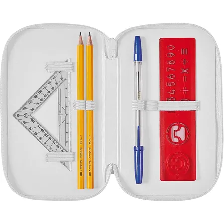 Herlitz Federtasche Mystique, 3 Fächer, gefüllt, 31-teilig