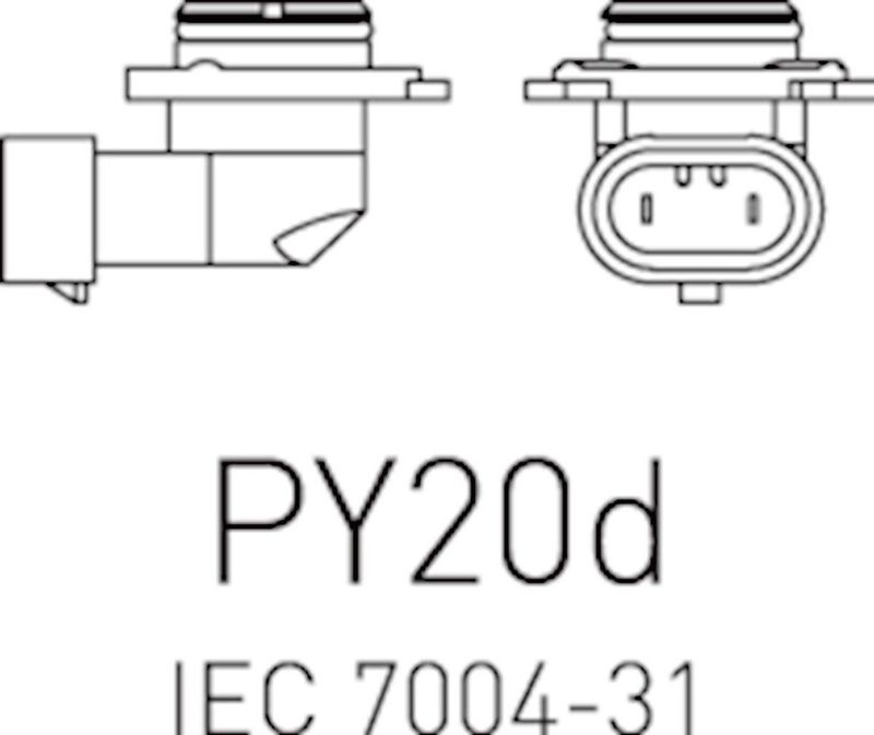 Philips - H10 - Koplamp - Wit - 45W - PY20d Voet
