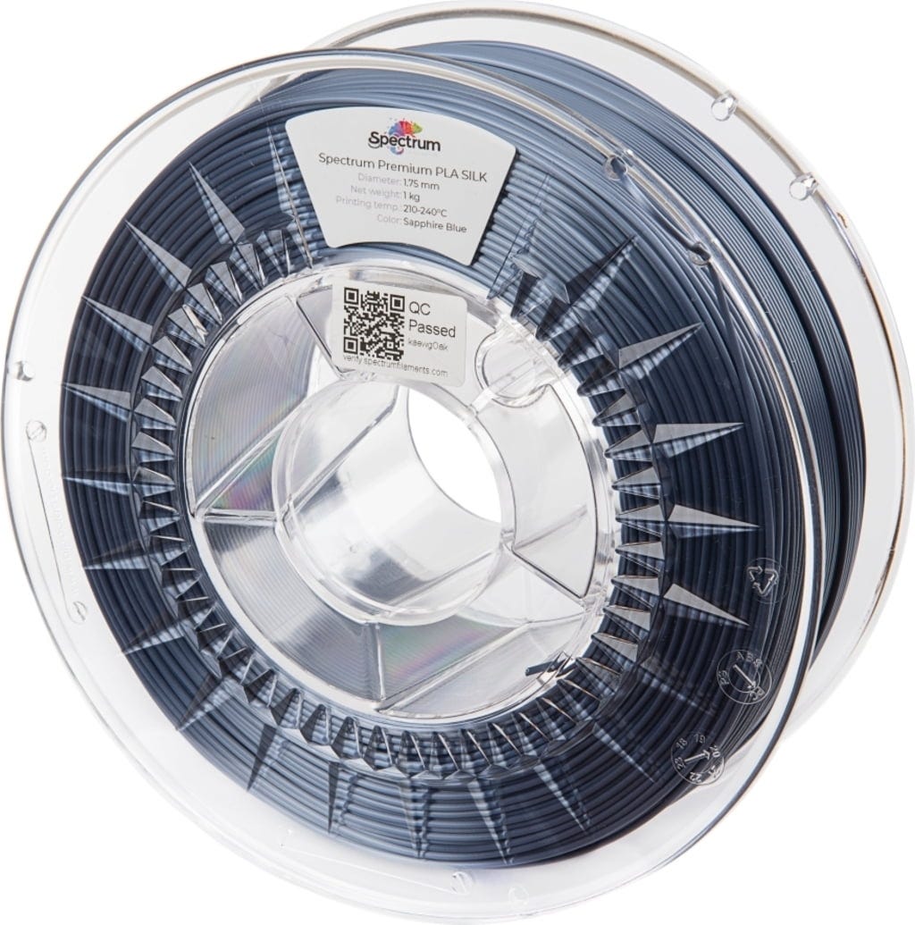 Spectrum  SILK PLA Sapphire Blue, 1,75 mm / 1000 g    PLA-Filament mit Silk-Effekt