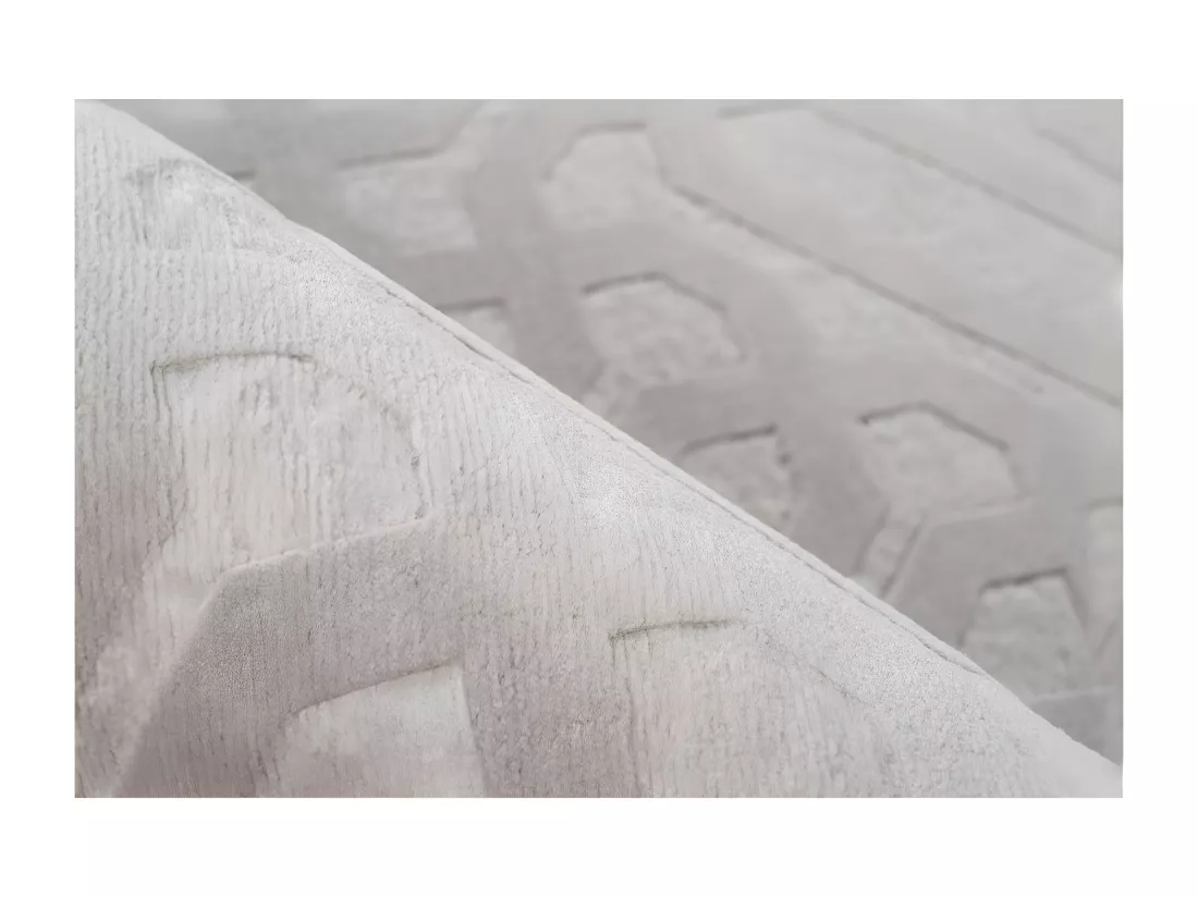 Tapis 280x80cm, design D012A coloris gris - Confort et élégance pour votre intérieur
