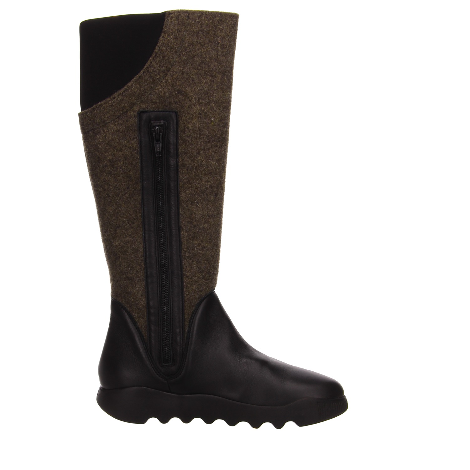 Softinos Stiefel schwarz/braun schwarz