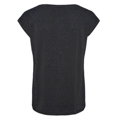 Tee-shirt à manches courtes femme Pcbillo Lurex Stripes PIECES