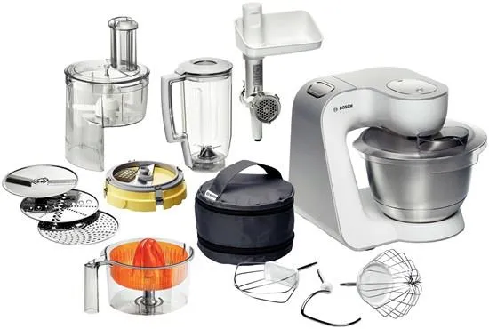 Bosch Styline MUM54251 - Køkkenmaskine - 900 W - hvid/sølv