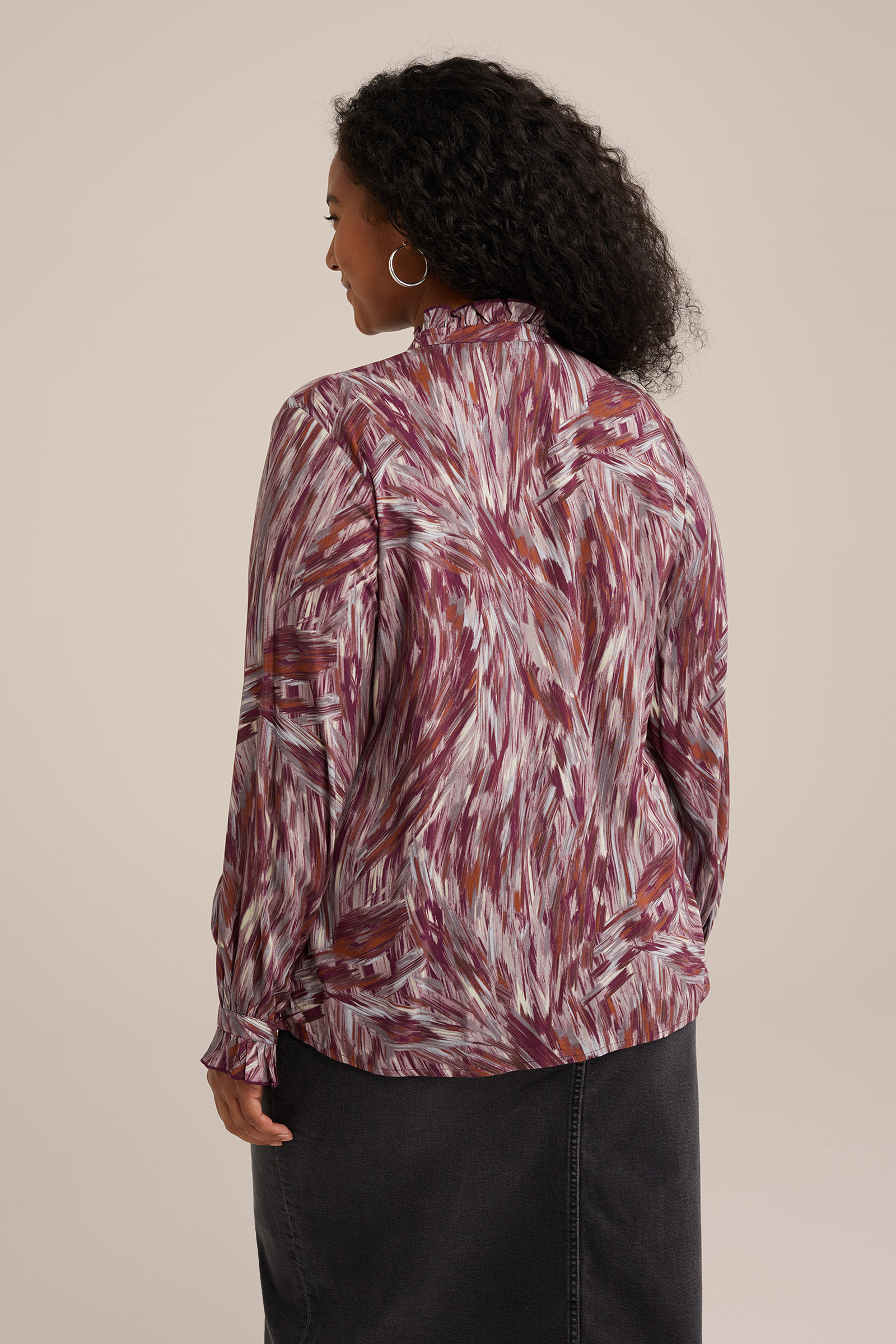 blouse met dessin - Curve WE Fashion Multikleur