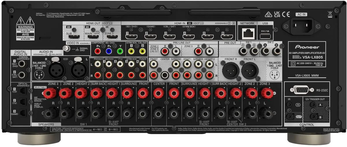 Pioneer VSA-LX805 Amplis home-cinéma