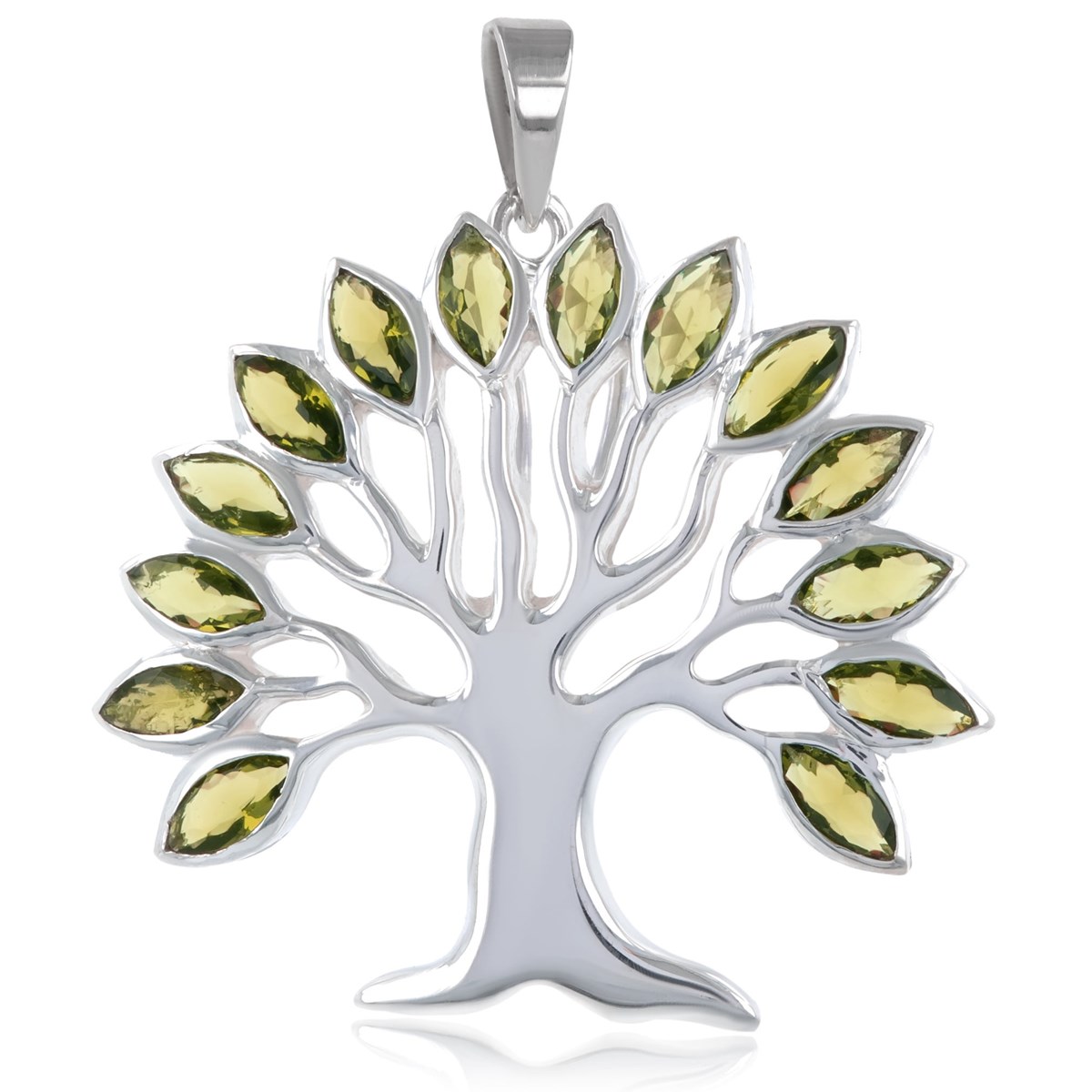 Pendentif Arbre de Vie en Zirconium Ambré - Bijou Unique et Élégant