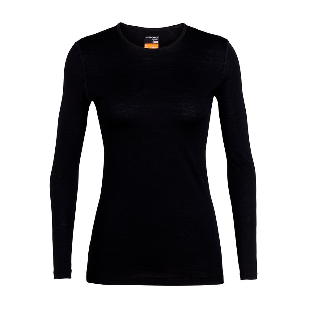 Icebreaker 200 OASIS MERINO - Sous-couche Femme black