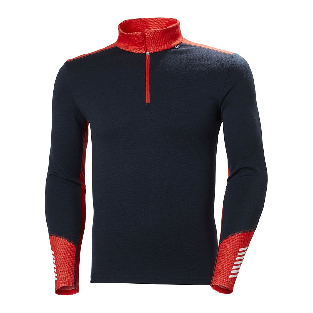 Helly Hansen LIFA MERINO MIDWEIGHT 1/2 ZIP - Sous-couche Homme navy