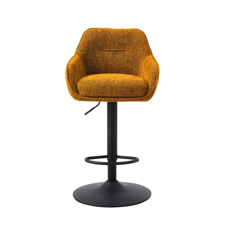 Nordic Home - Ellis verstelbare barstoel stof - roestbruin