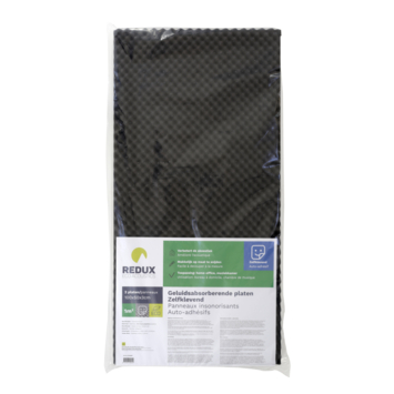 Redux geluidabsorberende plaat zelfklevend zwart 100 x 50 x 3 cm 2 stuks