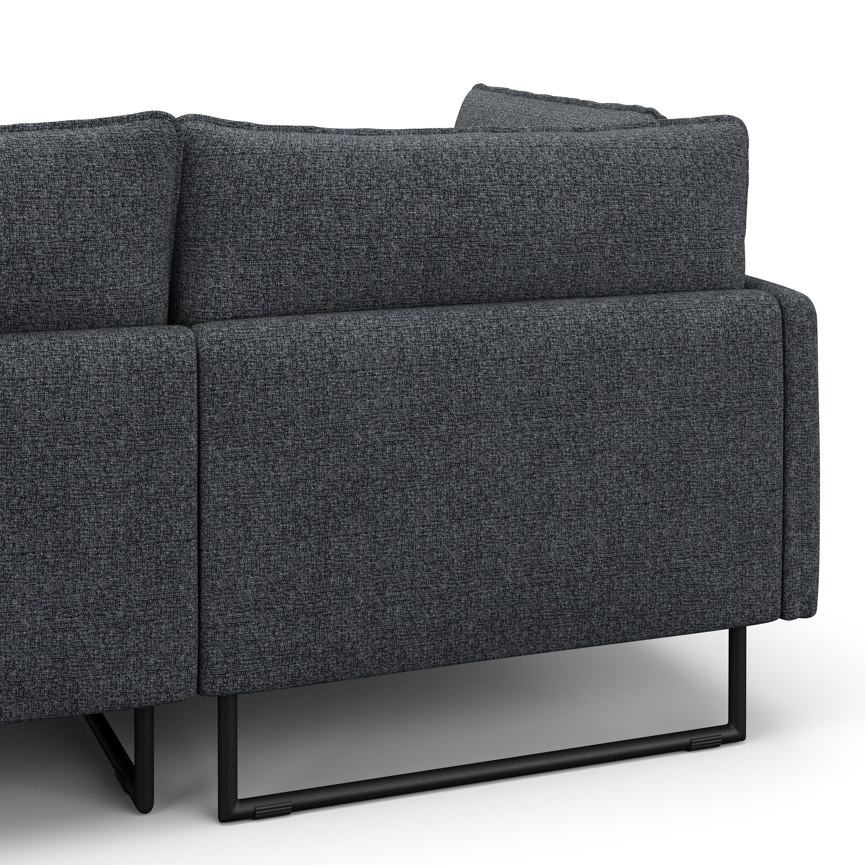 Ecksofa Bouclé MARISA links anthrazit