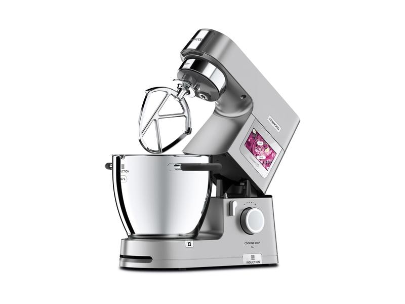 Kenwood Küchenmaschine Cooking Chef XL KCL95.004SI Silber Vielseitiges Küchengerät mit Koch- und Wiegefunktion