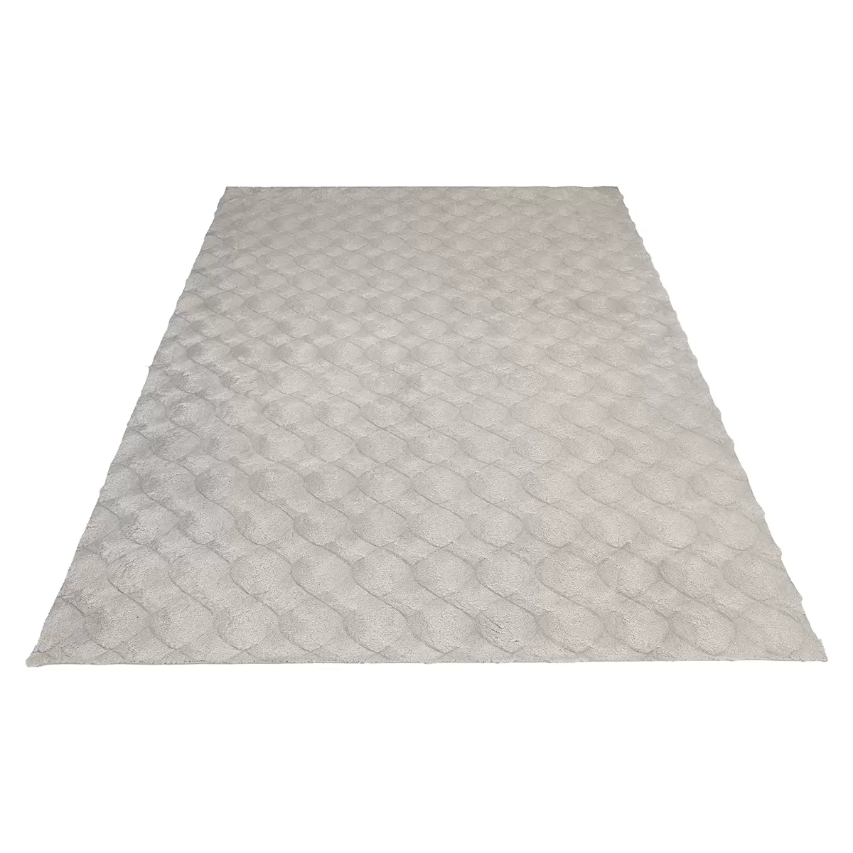 Hochflorteppich Diamond Cut Grau