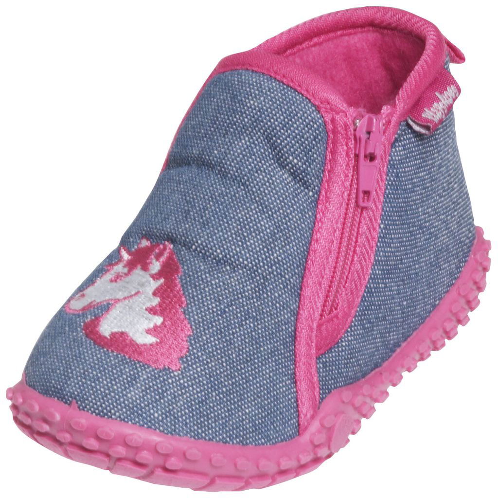 PlayshoesPlayshoes   Hausschuh mit Reissverschluss Einhorn 18/19