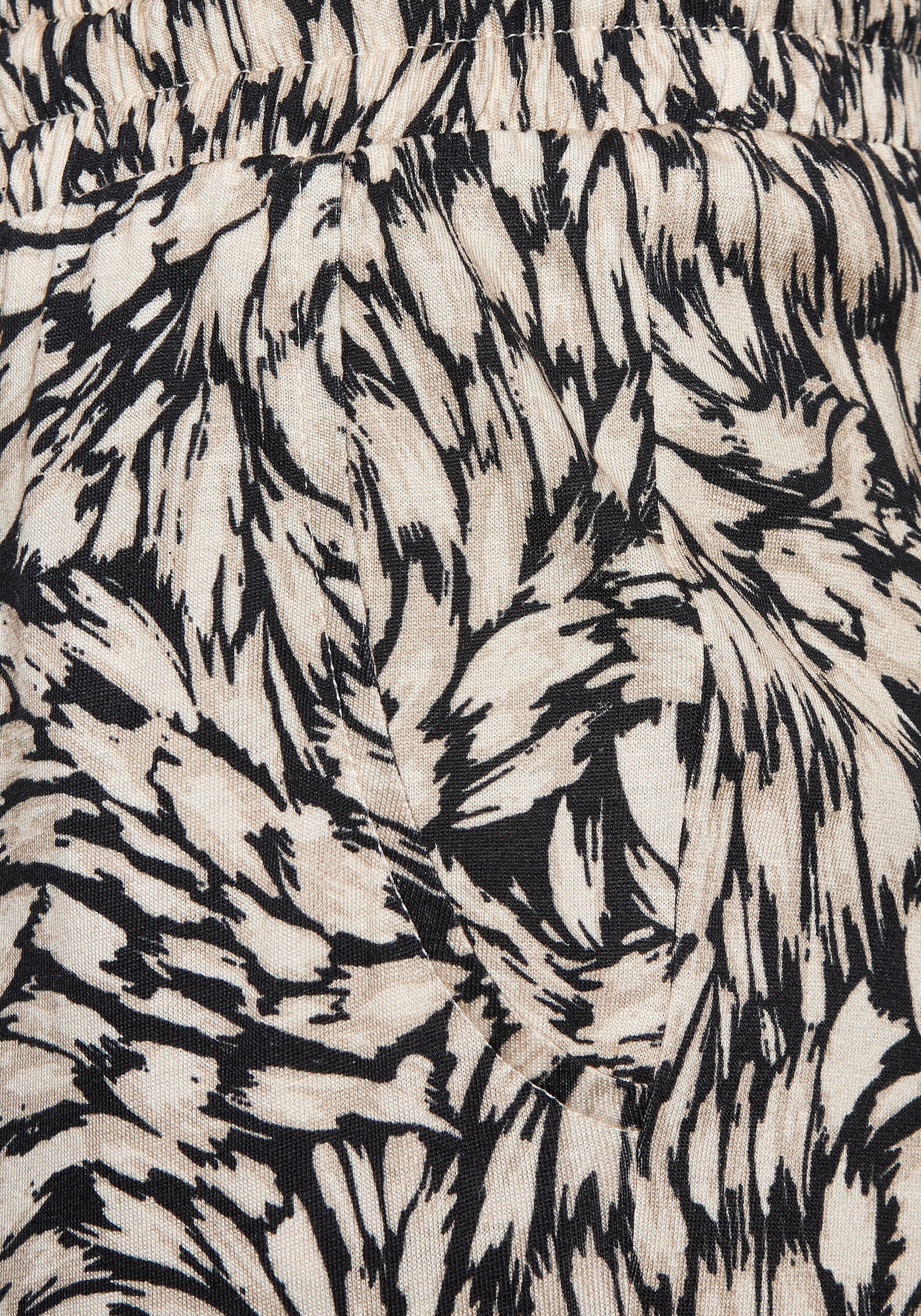 Buffalo Jerseyhose  mit Alloverprint, sommerliche Schlupfhose mit Taschen, Strandhose
