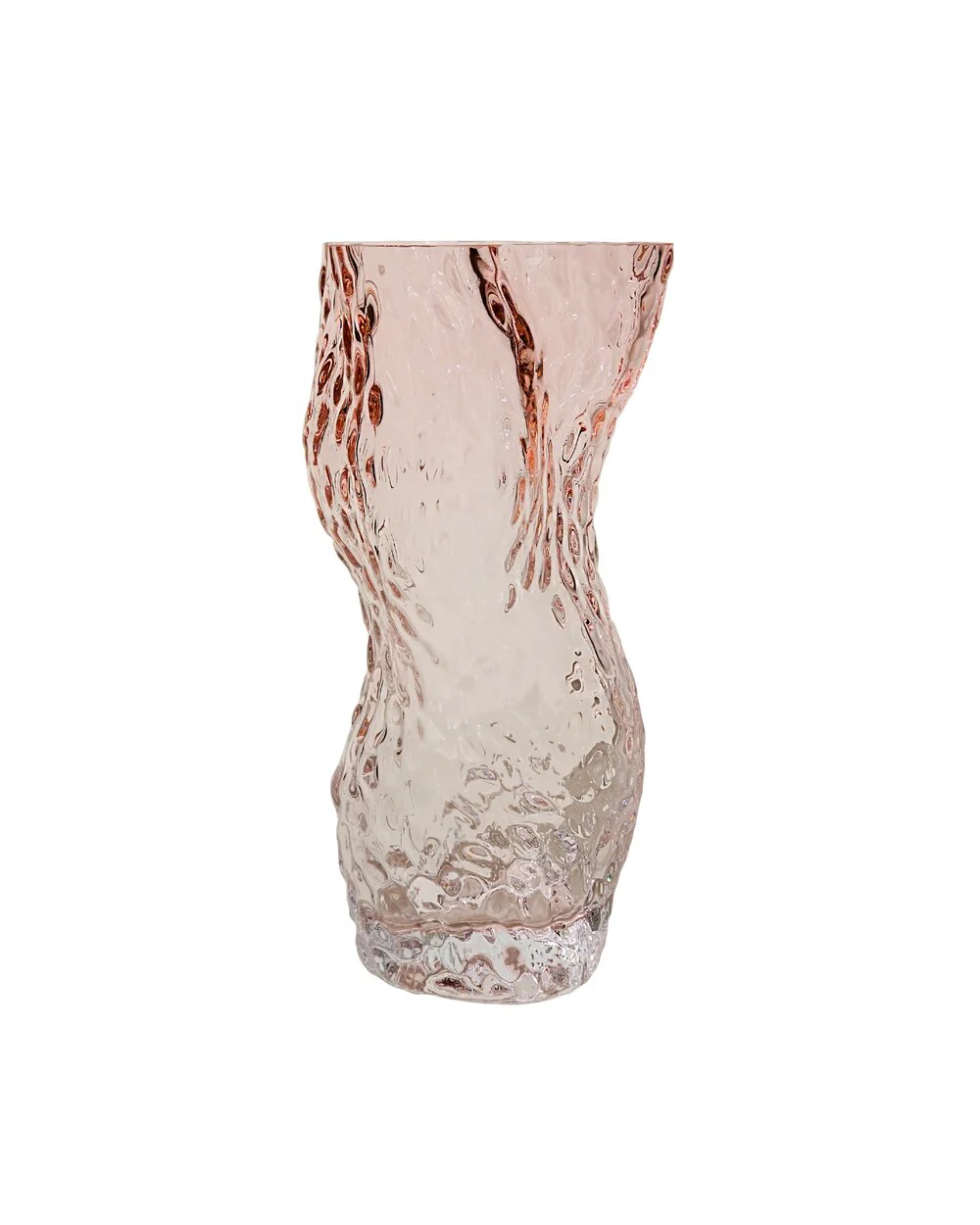 Hein Studio  Ostrea Rock Glass vase - Pale Rose