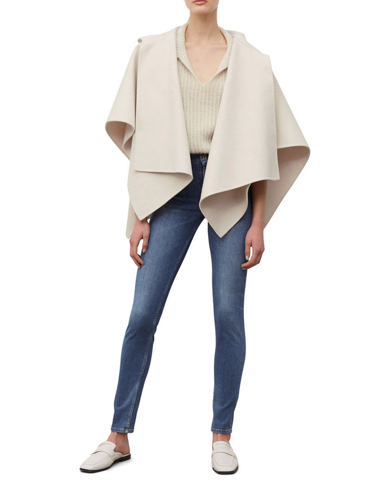 Marc O'Polo Jean Skinny Taille haute bleu moyen
