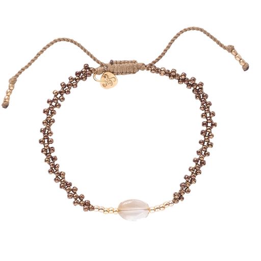 A Beautiful Story Emotion Armbånd, Citrine, 16-22 cm