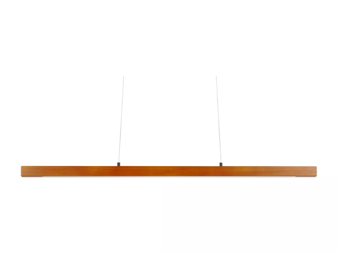 Lampe LED suspendue STEWARTS Avec variateur Bois Marron foncé