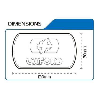 Support Béquille Oxford Latérale (13x7 cm) Universel - Noir