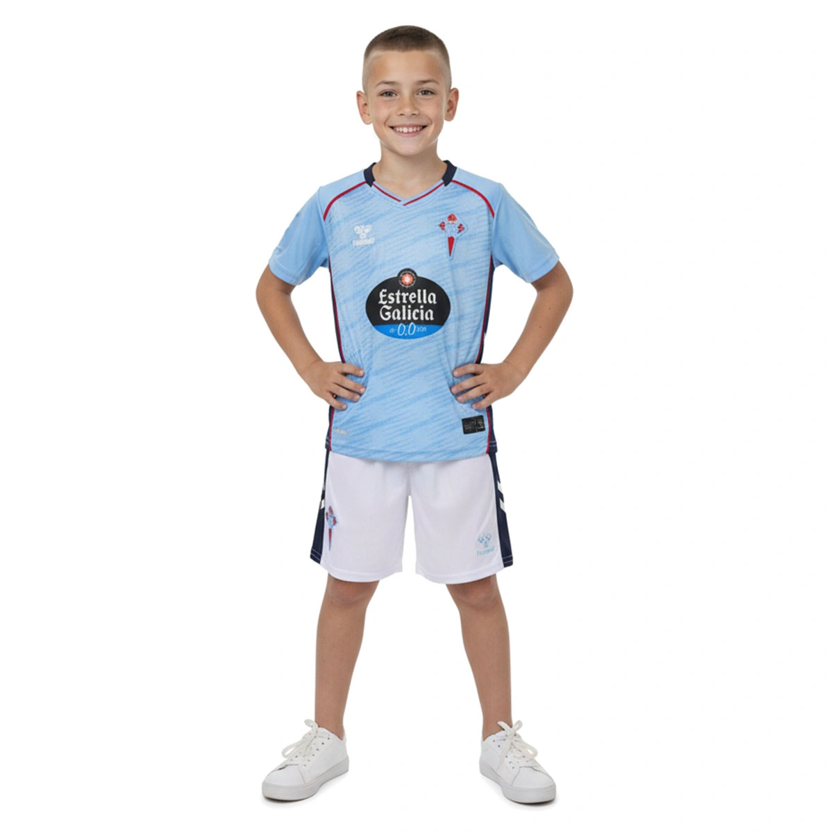 Conjunto Hummel Celta De Vigo Primeiro Equipamento 2025-2026 Criança
