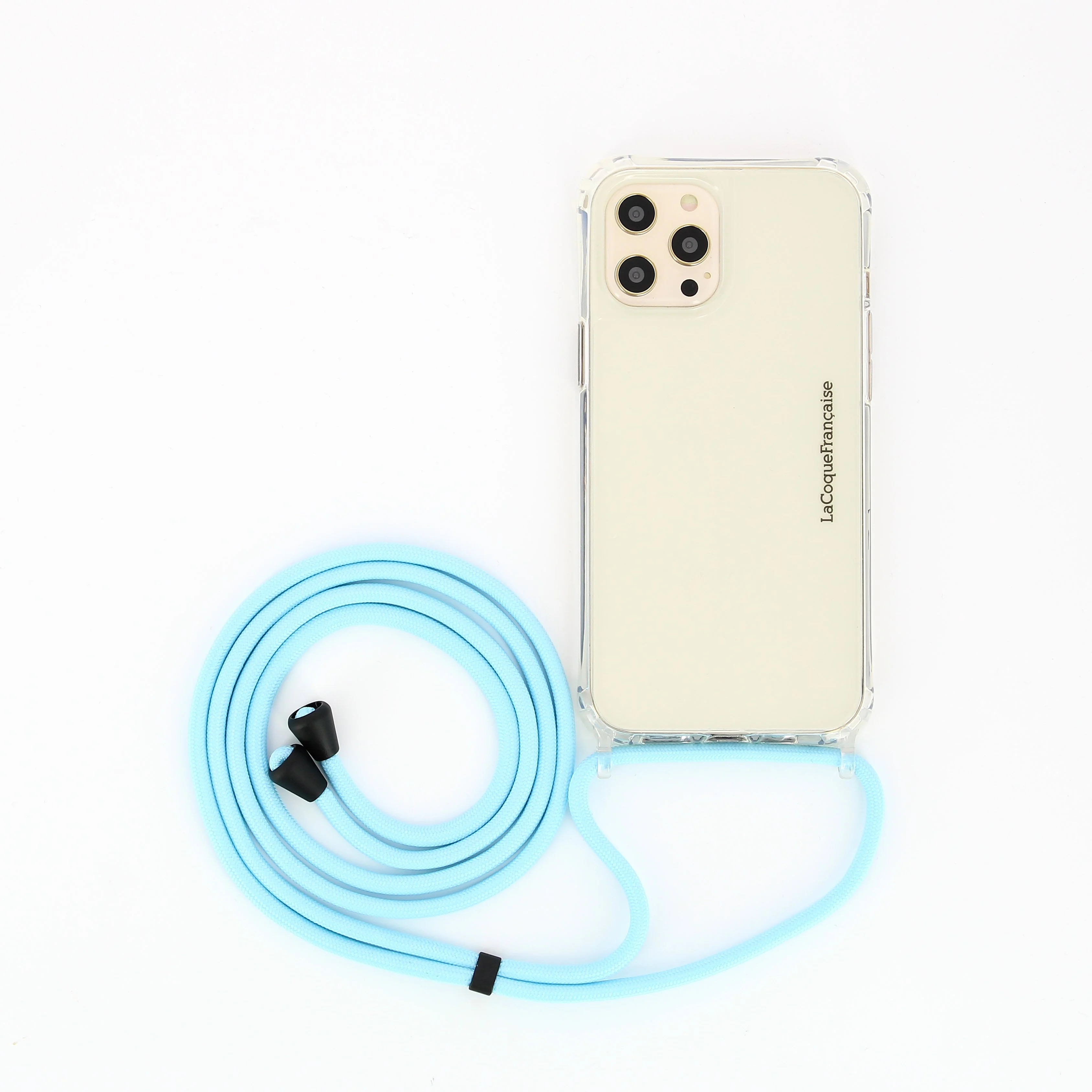NINA - Cordon de téléphone en coton | Bleu