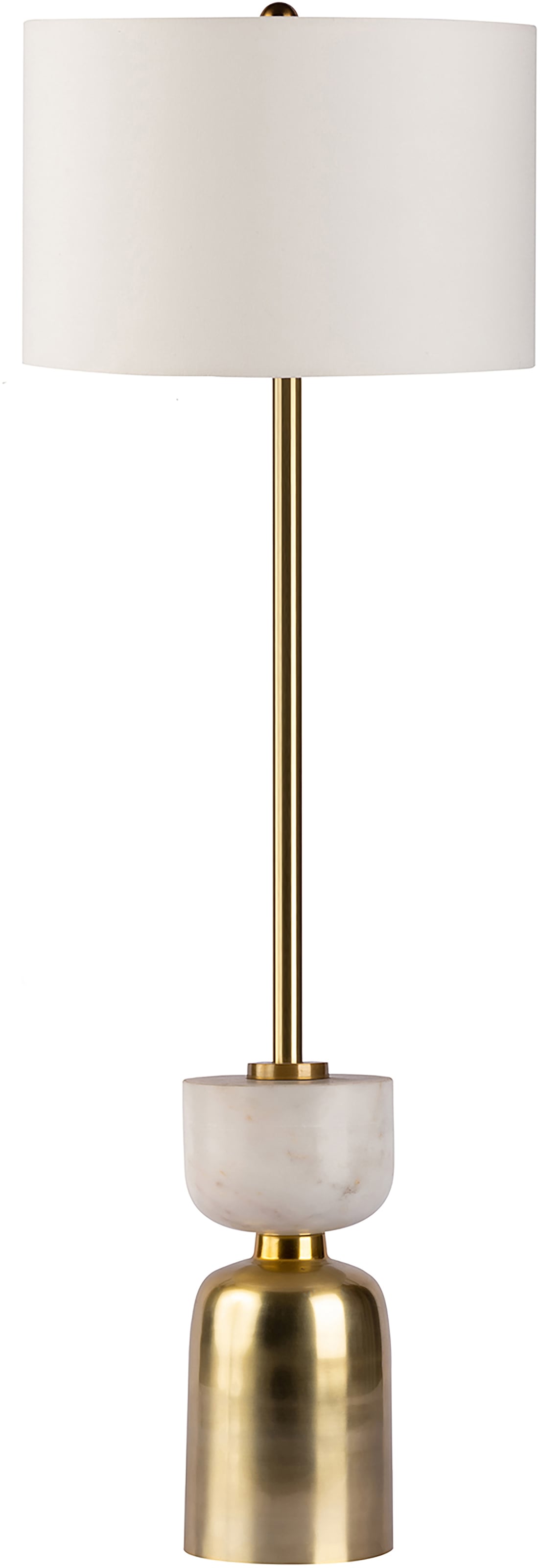 Kayoom Stehlampe »Ceres« E27 1 Stk. Stehlampe, Sockel in Material-Mix aus Marmor und Eisen, Stoffschirm
