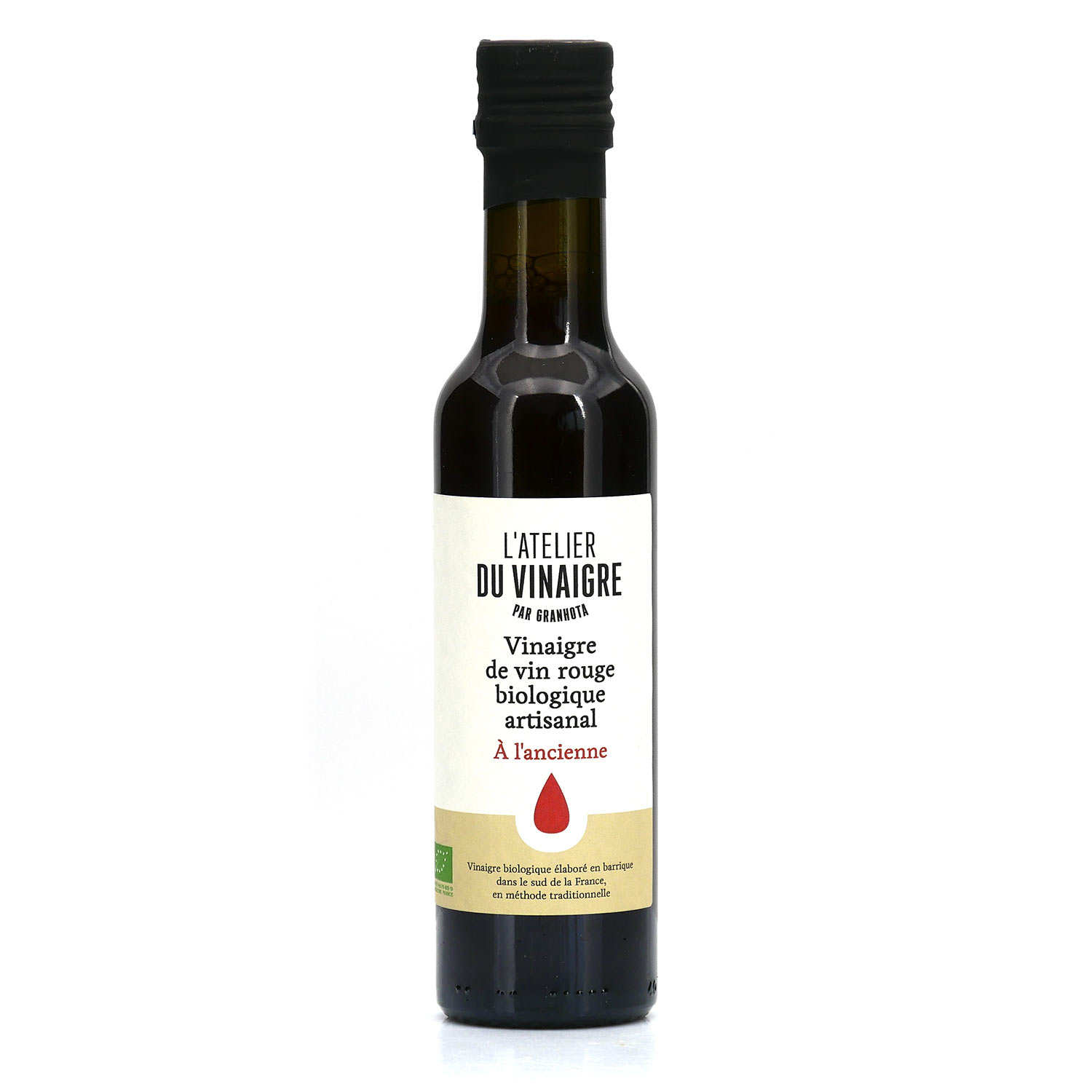 Vinaigre de vin rouge français bio et artisanal - L' Atelier du Vinaigre
