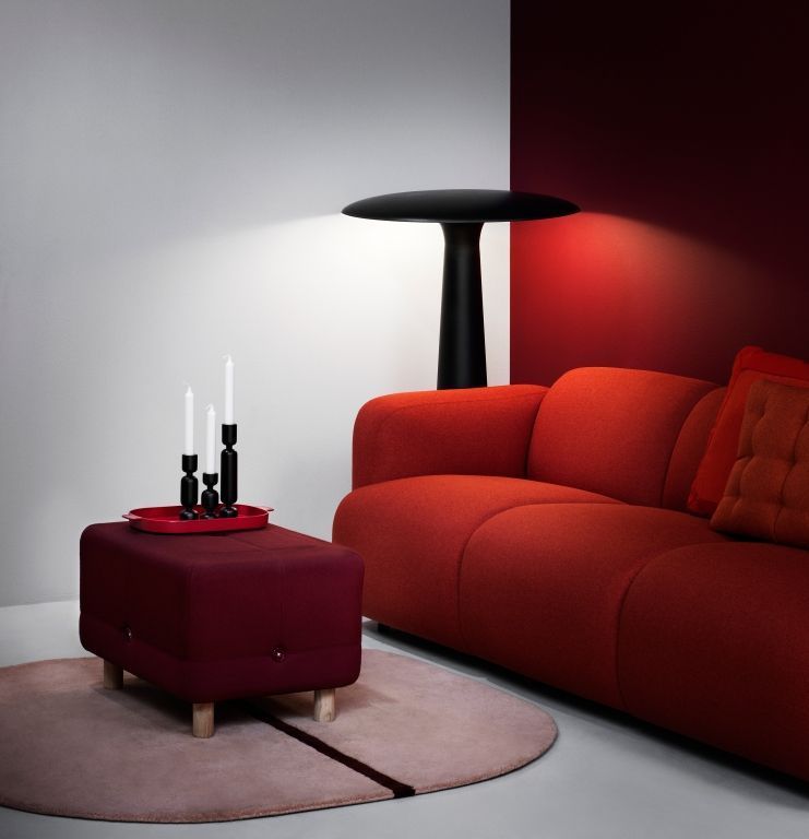 Normann Copenhagen Oona vloerkleed medium grijs 140x140