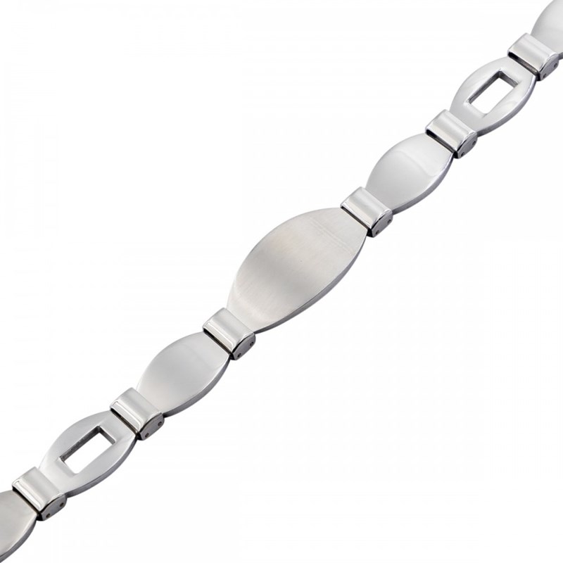 Gourmette Bracelet Homme en Acier