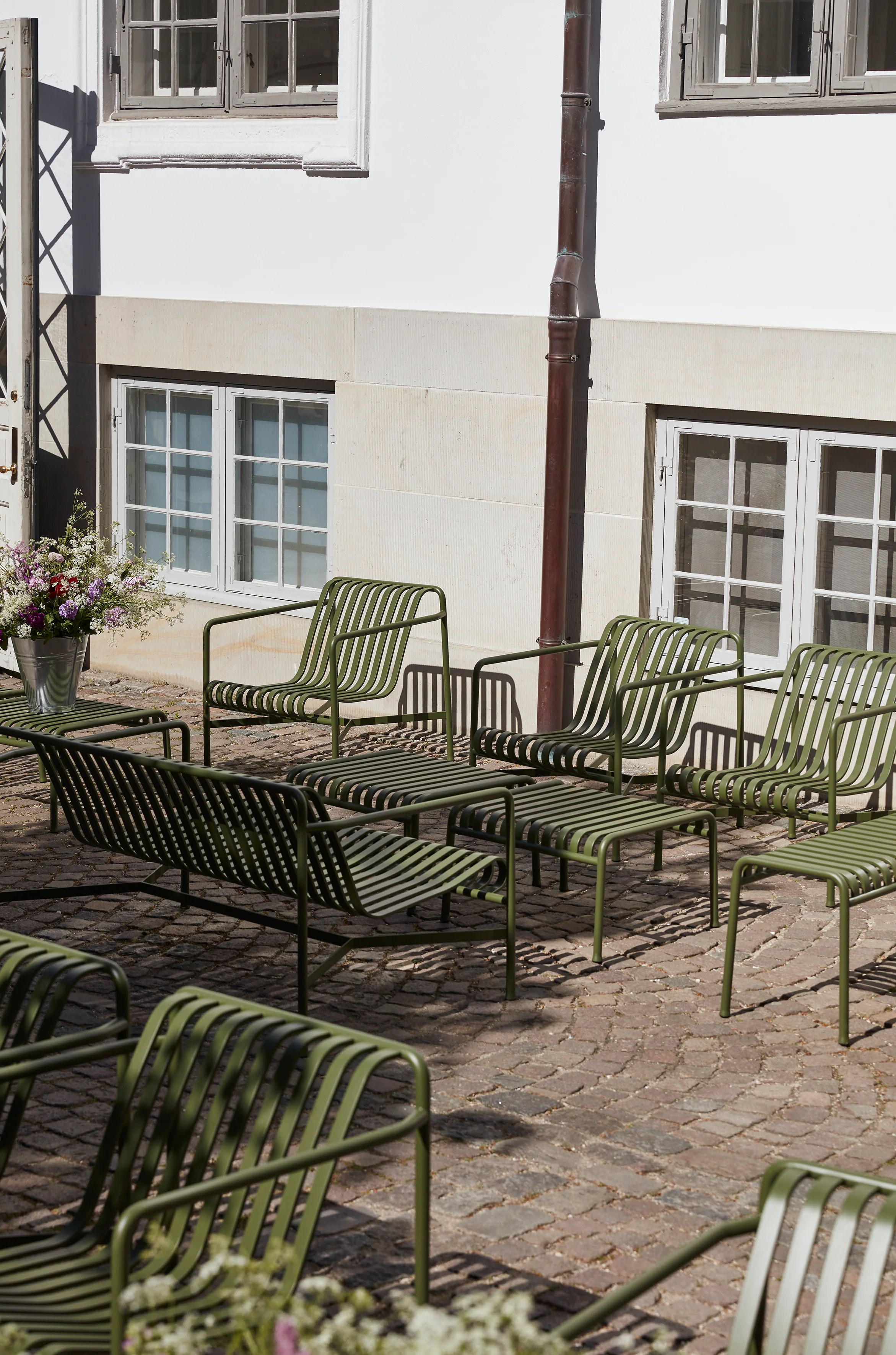 HAY  Palissade Lounge sofa - Olive