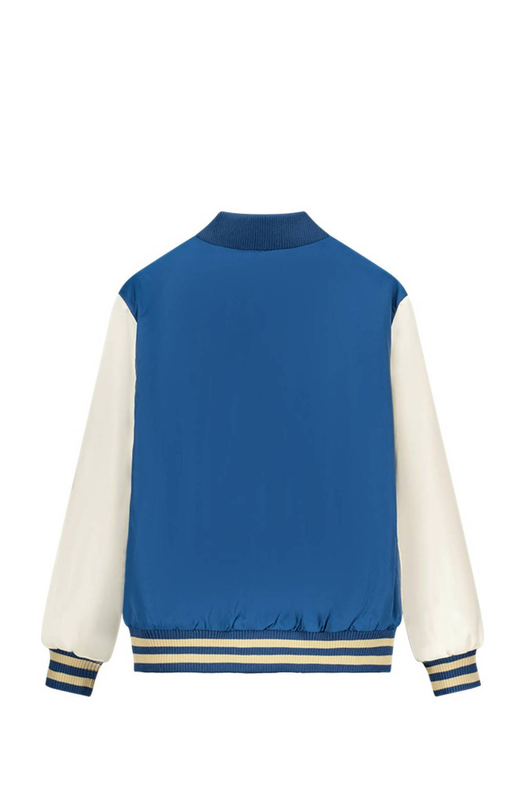 Moodstreet baseball jacket blauw/offwhite