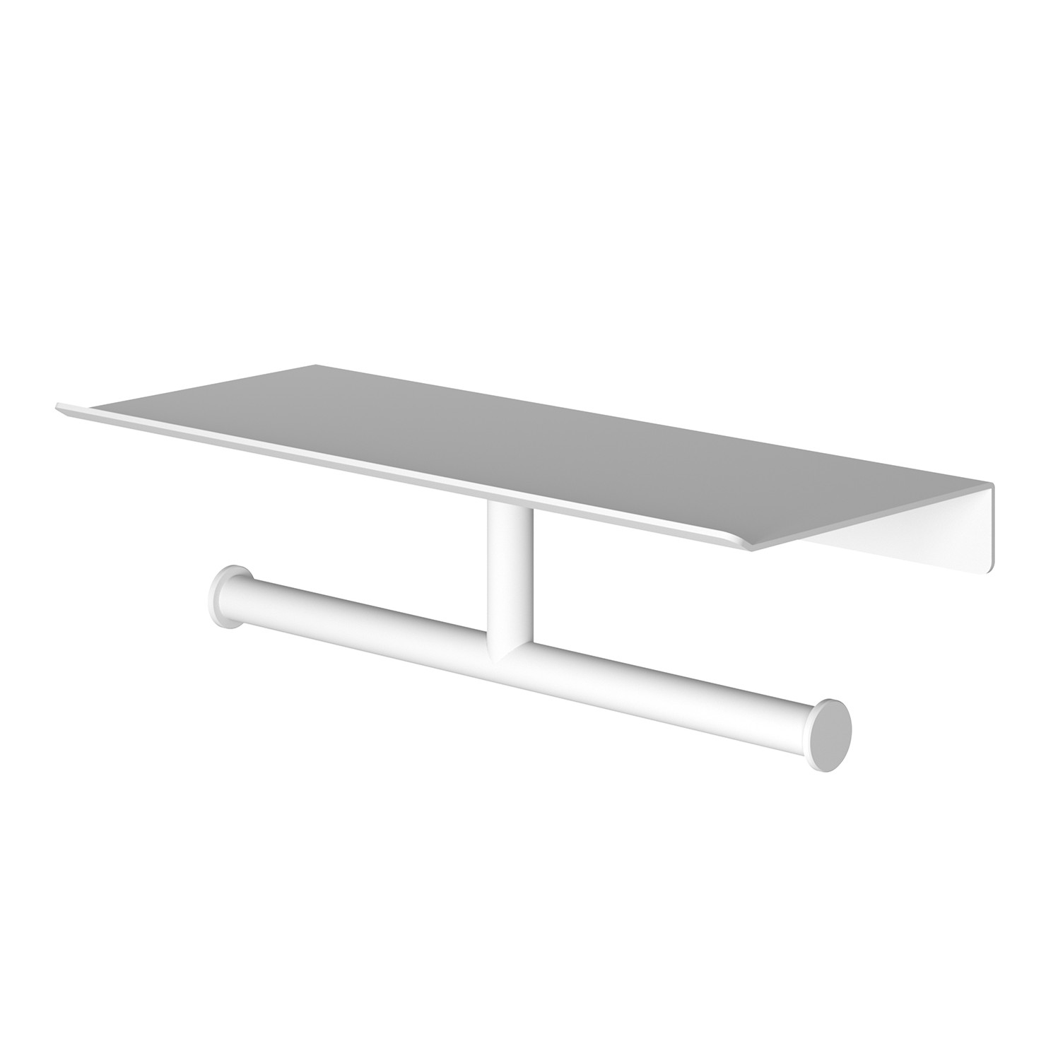 Hotbath &More dubbele rolhouder voor planchet wit