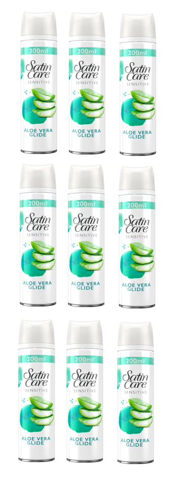 Gillette Satin Care Sensitive Skin 200ml x 9