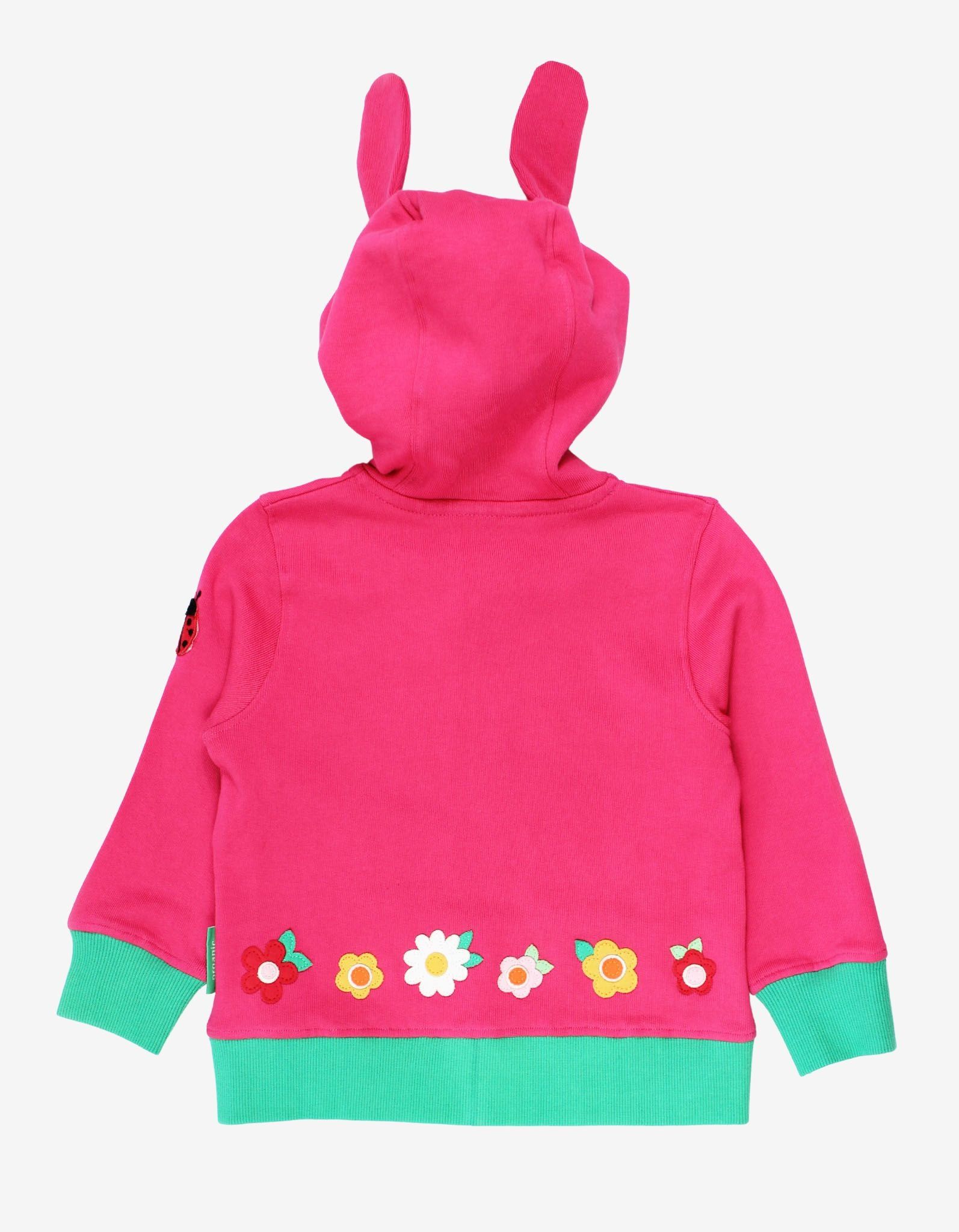 Toby Tiger Kapuzenpulli mit springender Hasenapplikation