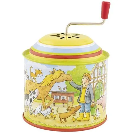 goki Musikspieldose, Bauernhof, Melodie: Old Mc Donald had a farm
