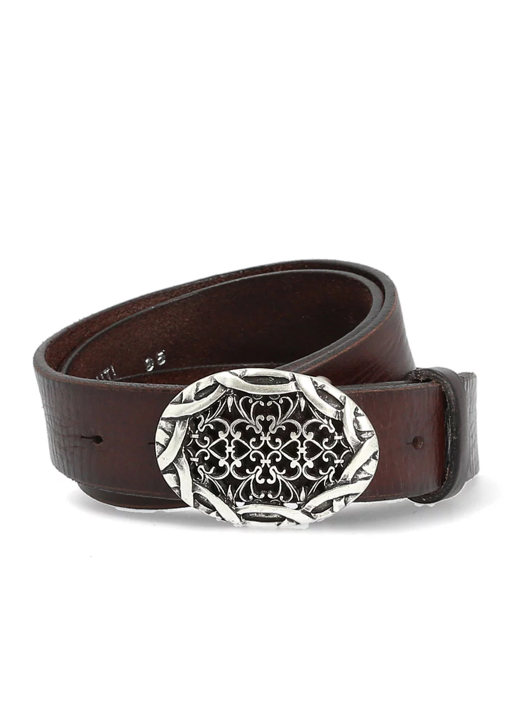 CEINTURE EMILIA CUIR MARRON