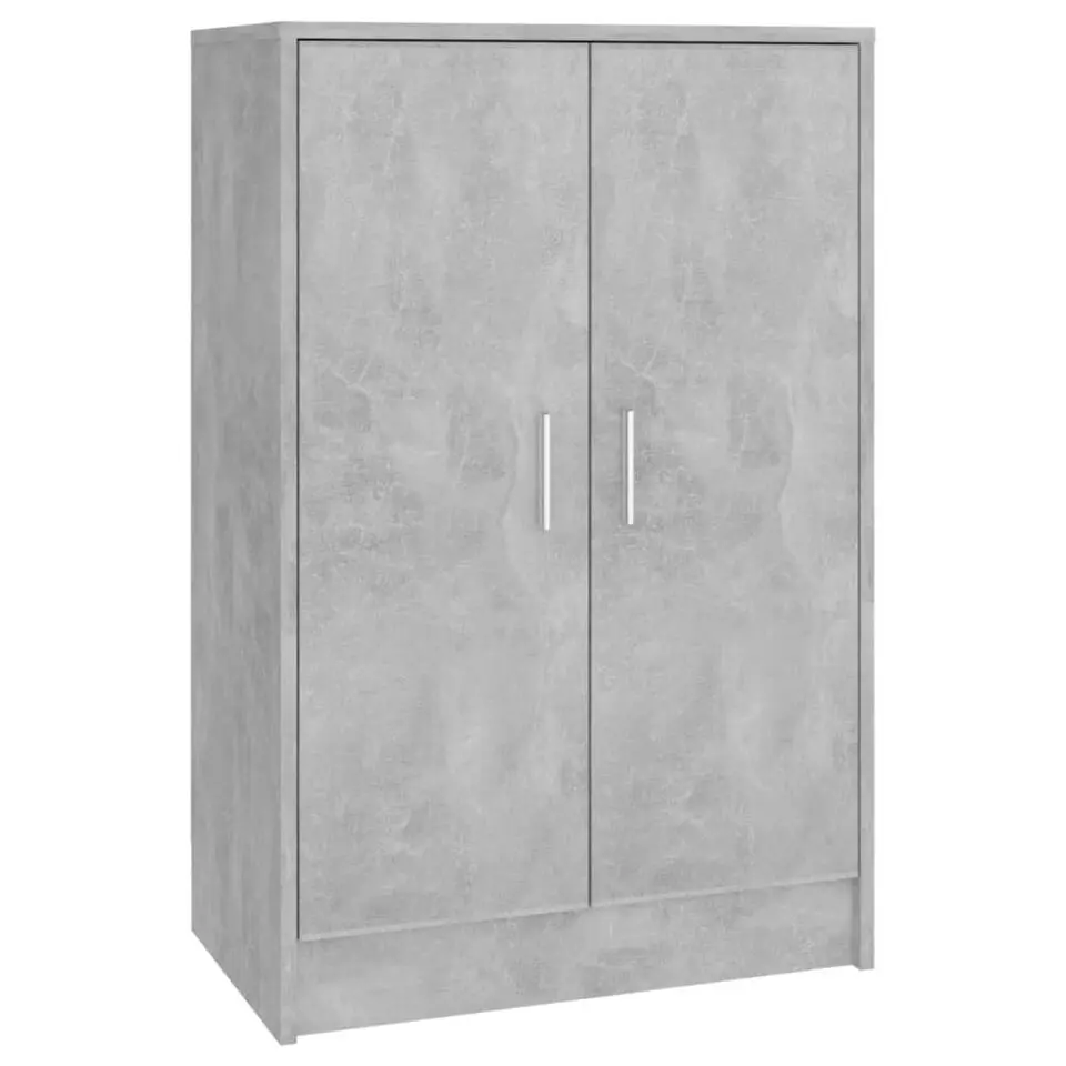 vidaXL - Schoenenkast - Grijs - Bewerkt hout - 60 x 35 x 92 cm