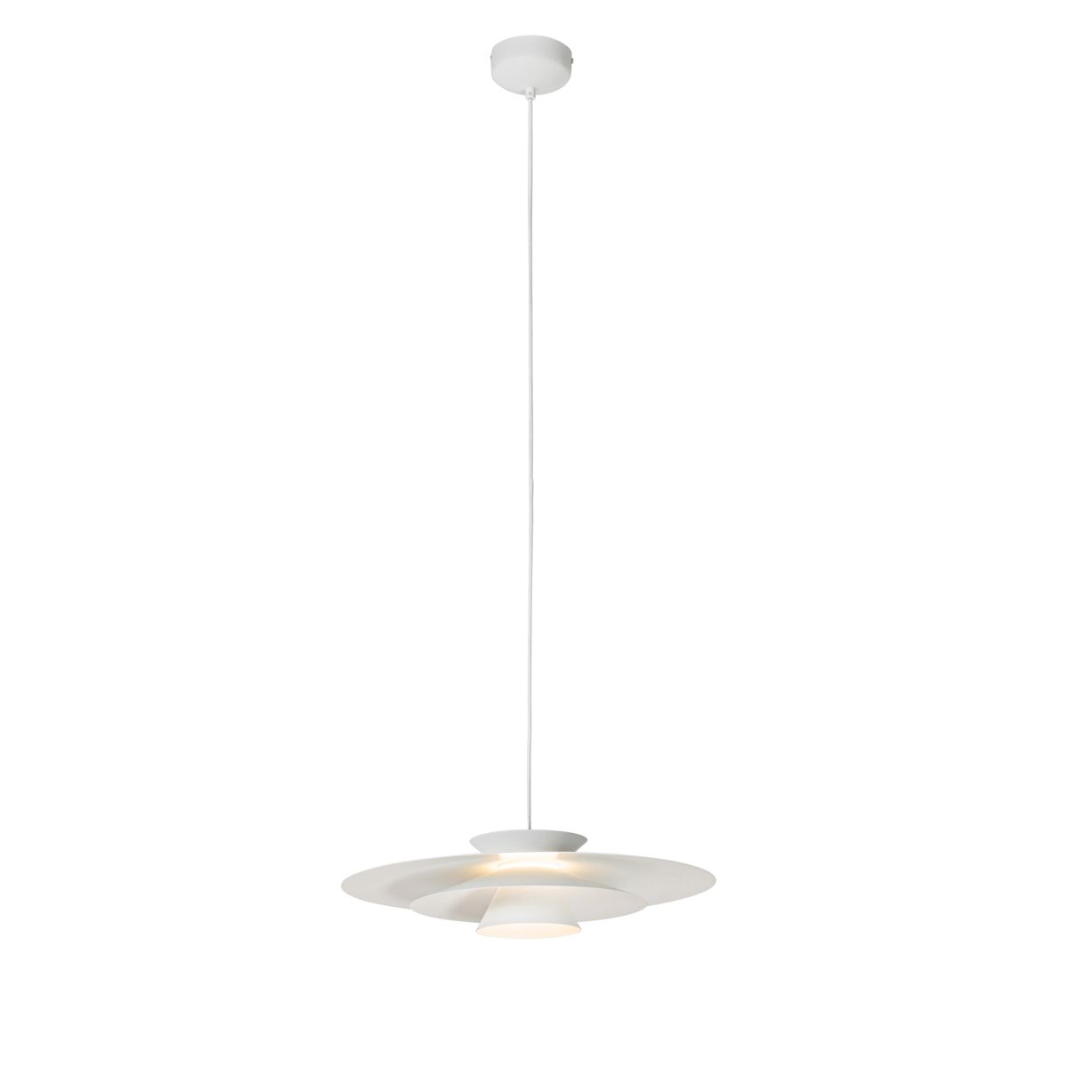 Design hanglamp wit incl. LED 3-staps dimbaar - Pauline